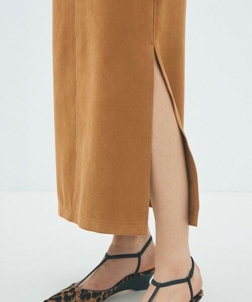 TOMORROWLAND / トゥモローランド ロング・マキシ丈スカート | フェイクスエード Iラインマキシスカート | 詳細9