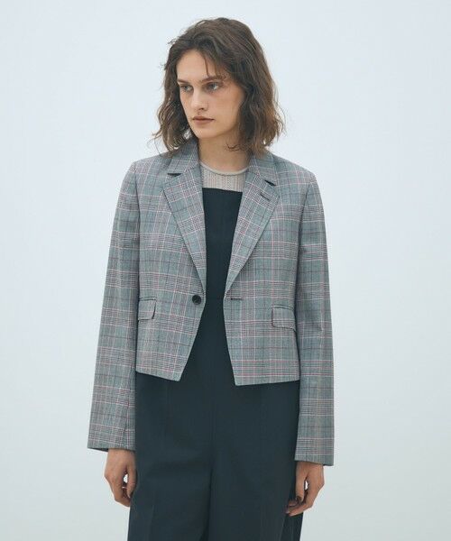 TOMORROWLAND / トゥモローランド テーラードジャケット | ライトウールチェックシングルブレストジャケット | 詳細2