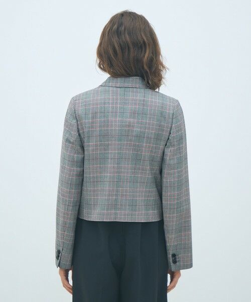 TOMORROWLAND / トゥモローランド テーラードジャケット | ライトウールチェックシングルブレストジャケット | 詳細4