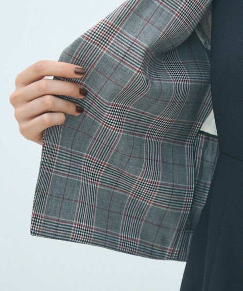 TOMORROWLAND / トゥモローランド テーラードジャケット | ライトウールチェックシングルブレストジャケット | 詳細5