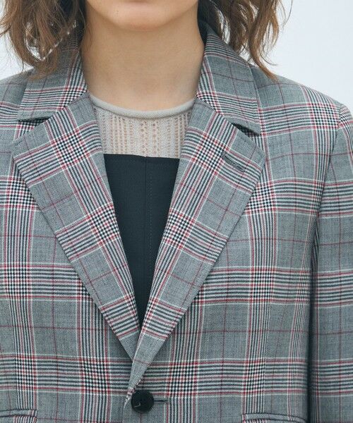 TOMORROWLAND / トゥモローランド テーラードジャケット | ライトウールチェックシングルブレストジャケット | 詳細6