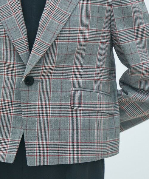 TOMORROWLAND / トゥモローランド テーラードジャケット | ライトウールチェックシングルブレストジャケット | 詳細8