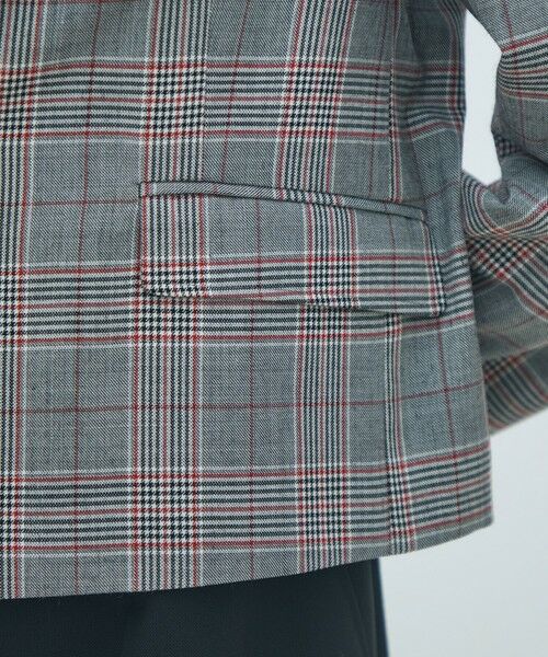 TOMORROWLAND / トゥモローランド テーラードジャケット | ライトウールチェックシングルブレストジャケット | 詳細9
