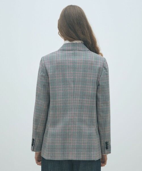 TOMORROWLAND / トゥモローランド テーラードジャケット | ライトウールチェック ダブルブレストジャケット | 詳細4