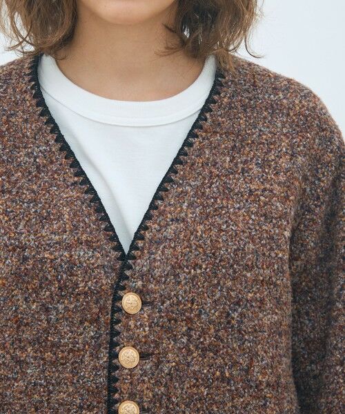 TOMORROWLAND / トゥモローランド ノーカラージャケット | スライバージャージー Vカラージャケット | 詳細6