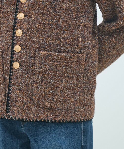 TOMORROWLAND / トゥモローランド ノーカラージャケット | スライバージャージー Vカラージャケット | 詳細9