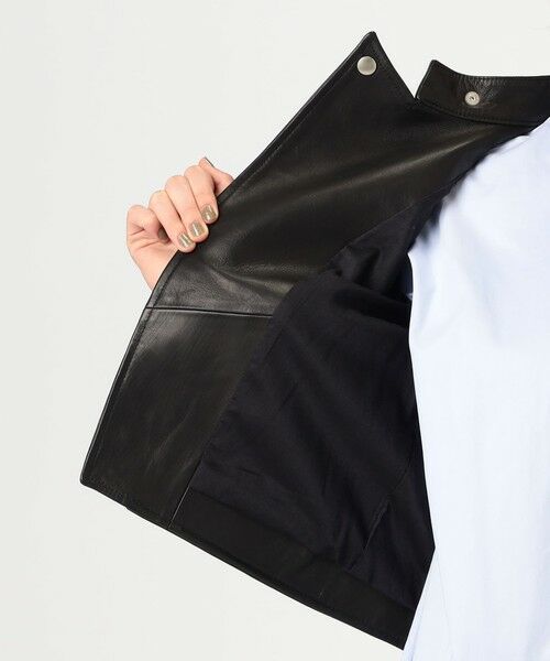 TOMORROWLAND / トゥモローランド レザーブルゾン・ジャケット | ラムレザー ライダースジャケット | 詳細5