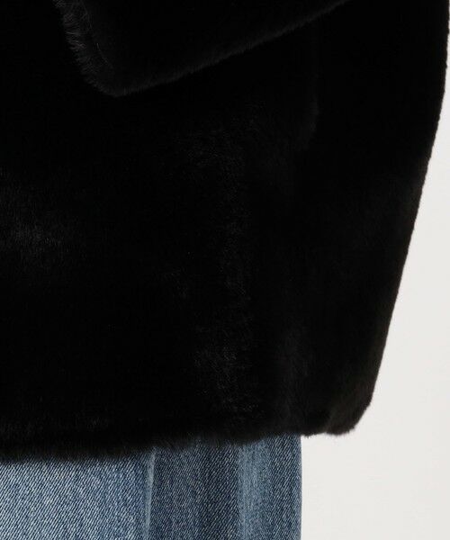 WEB先行予約】フェイクムートン リバーシブルショートコート