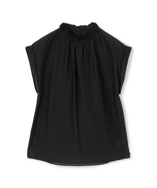 TOMORROWLAND / トゥモローランド シャツ・ブラウス | コットンシルクローン フレンチスリーブブラウス(69 ネイビー)