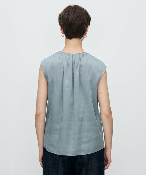 TOMORROWLAND / トゥモローランド シャツ・ブラウス | シャイニーシャンブレー スリーブレレスブラウス | 詳細4