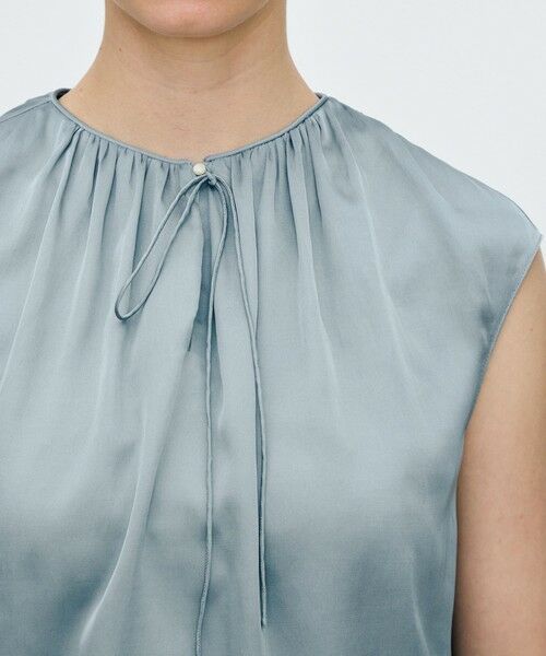 TOMORROWLAND / トゥモローランド シャツ・ブラウス | シャイニーシャンブレー スリーブレレスブラウス | 詳細5