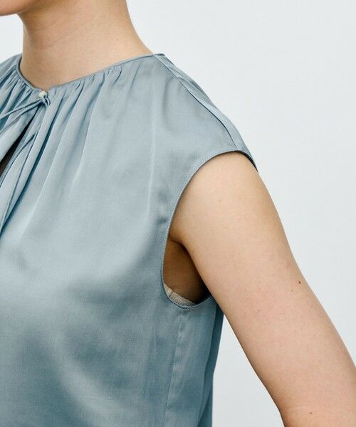 TOMORROWLAND / トゥモローランド シャツ・ブラウス | シャイニーシャンブレー スリーブレレスブラウス | 詳細6