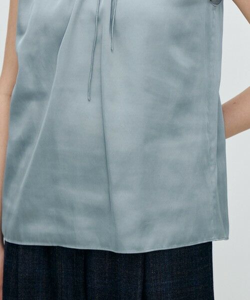 TOMORROWLAND / トゥモローランド シャツ・ブラウス | シャイニーシャンブレー スリーブレレスブラウス | 詳細7