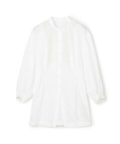 TOMORROWLAND / トゥモローランド シャツ・ブラウス（半袖以外） | シアーサークルエンブロイダリー コンビブラウス