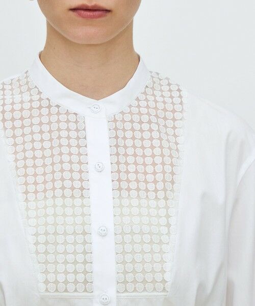 TOMORROWLAND / トゥモローランド シャツ・ブラウス（半袖以外） | シアーサークルエンブロイダリー コンビブラウス | 詳細5