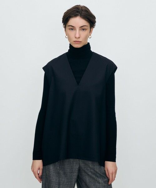 TOMORROWLAND / トゥモローランド シャツ・ブラウス | スーパーウールウィーブ Vネックトップス | 詳細11