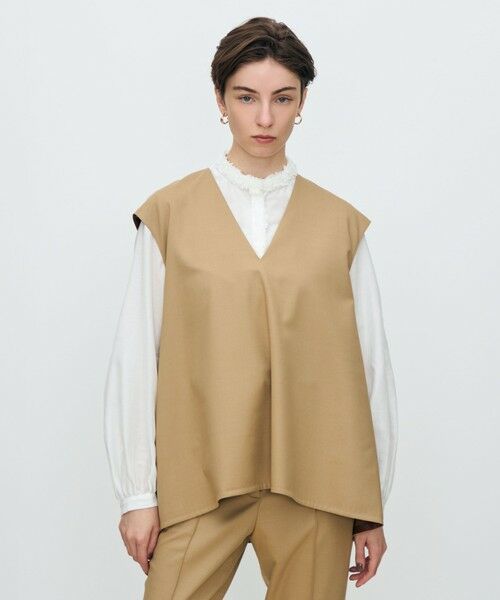 TOMORROWLAND / トゥモローランド シャツ・ブラウス | スーパーウールウィーブ Vネックトップス | 詳細2