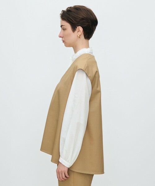 TOMORROWLAND / トゥモローランド シャツ・ブラウス | スーパーウールウィーブ Vネックトップス | 詳細3