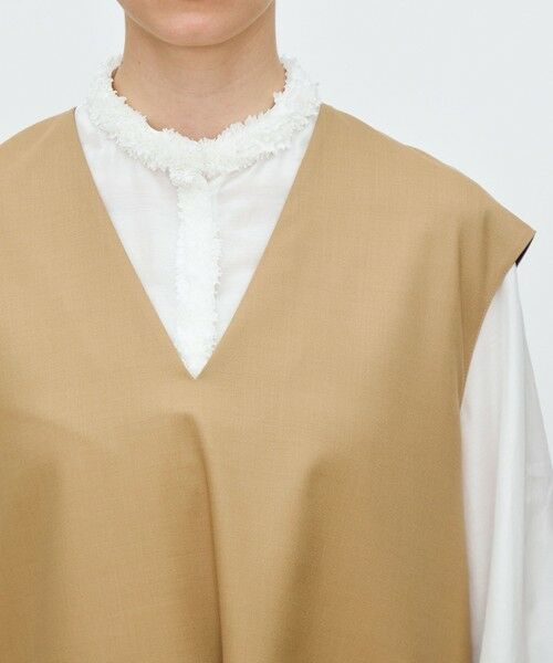 TOMORROWLAND / トゥモローランド シャツ・ブラウス | スーパーウールウィーブ Vネックトップス | 詳細5