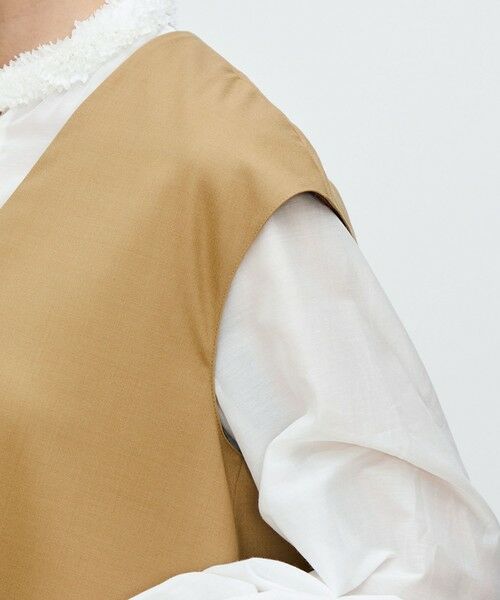 TOMORROWLAND / トゥモローランド シャツ・ブラウス | スーパーウールウィーブ Vネックトップス | 詳細6