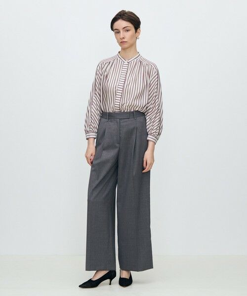 TOMORROWLAND / トゥモローランド シャツ・ブラウス（半袖以外） | トラックストライプ ヨークスリーブブラウス | 詳細1