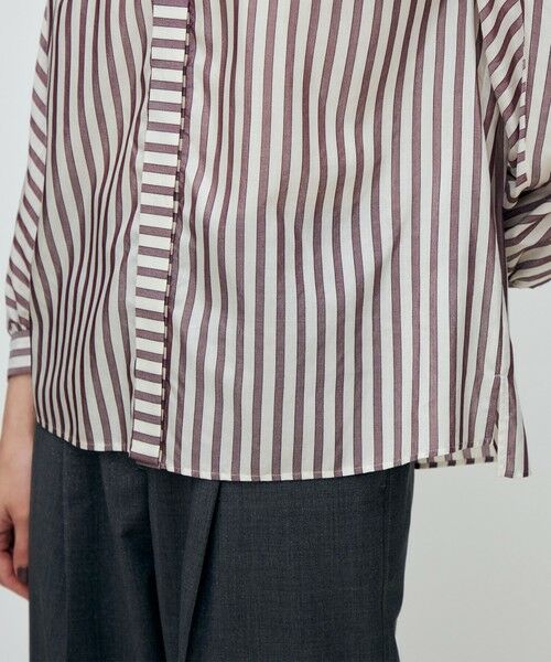 TOMORROWLAND / トゥモローランド シャツ・ブラウス（半袖以外） | トラックストライプ ヨークスリーブブラウス | 詳細7