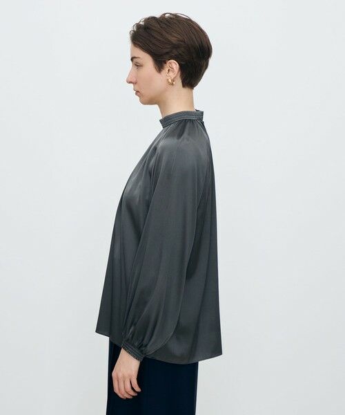 TOMORROWLAND / トゥモローランド シャツ・ブラウス（半袖以外） | ウォッシャブルシルク シャーリングカラーブラウス | 詳細3