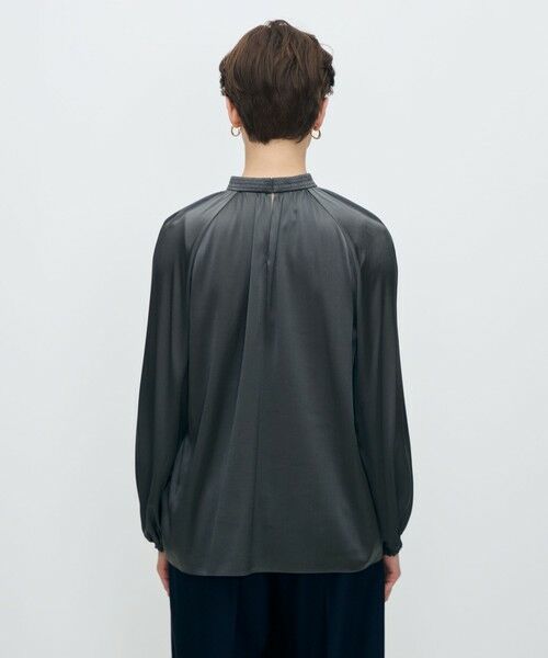 TOMORROWLAND / トゥモローランド シャツ・ブラウス（半袖以外） | ウォッシャブルシルク シャーリングカラーブラウス | 詳細4