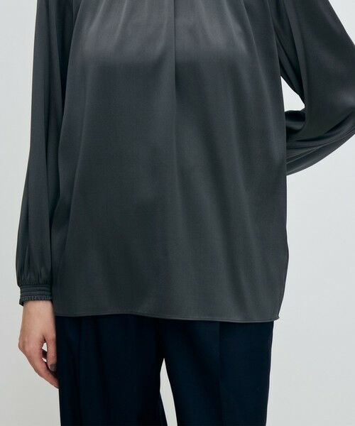 TOMORROWLAND / トゥモローランド シャツ・ブラウス（半袖以外） | ウォッシャブルシルク シャーリングカラーブラウス | 詳細8
