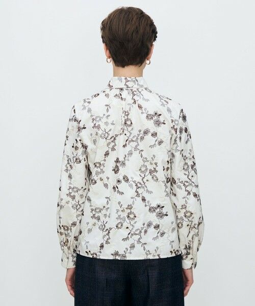 TOMORROWLAND / トゥモローランド シャツ・ブラウス(半袖以外) | タフタフラワーエンブロイダリー ボリュームボウタイブラウス | 詳細4