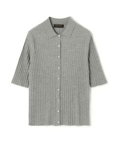 TOMORROWLAND / トゥモローランド ニット・セーター | カシミヤシルクリブ ポロカーディガン