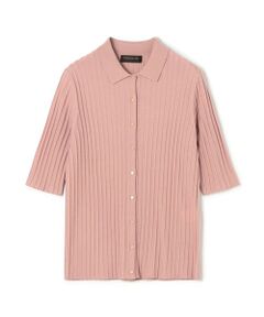 TOMORROWLAND / トゥモローランド ニット・セーター | カシミヤシルクリブ ポロカーディガン