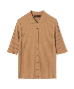 TOMORROWLAND / トゥモローランド ニット・セーター | カシミヤシルクリブ ポロカーディガン