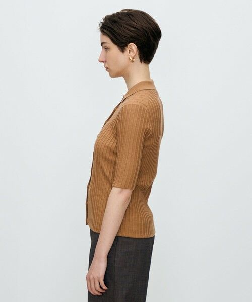 TOMORROWLAND / トゥモローランド ニット・セーター | カシミヤシルクリブ ポロカーディガン | 詳細3