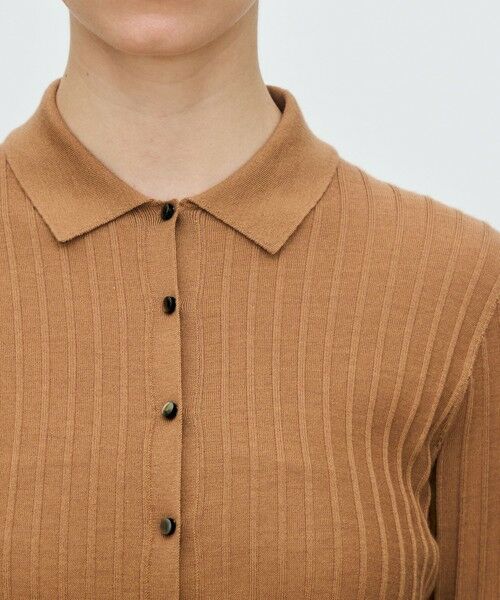 TOMORROWLAND / トゥモローランド ニット・セーター | カシミヤシルクリブ ポロカーディガン | 詳細5