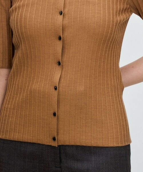 TOMORROWLAND / トゥモローランド ニット・セーター | カシミヤシルクリブ ポロカーディガン | 詳細7