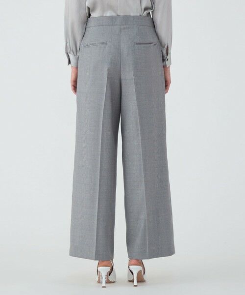 TOMORROWLAND / トゥモローランド スラックス・ドレスパンツ | ZELANDER GLEN CHECK タックワイドパンツ | 詳細5