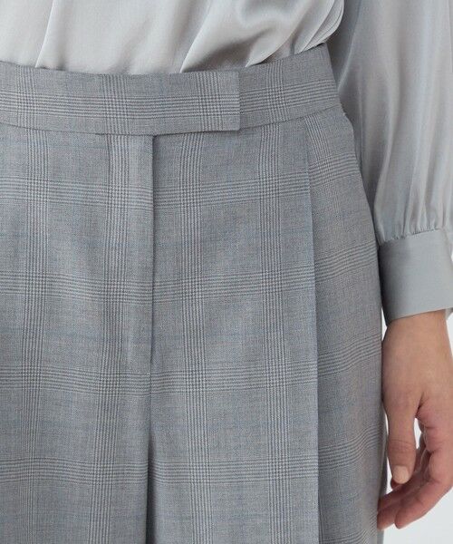 TOMORROWLAND / トゥモローランド スラックス・ドレスパンツ | ZELANDER GLEN CHECK タックワイドパンツ | 詳細6