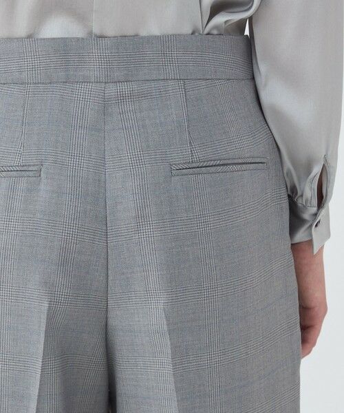 TOMORROWLAND / トゥモローランド スラックス・ドレスパンツ | ZELANDER GLEN CHECK タックワイドパンツ | 詳細7