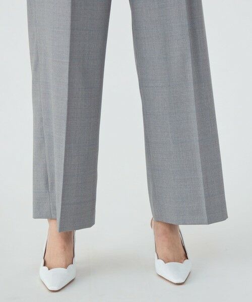 TOMORROWLAND / トゥモローランド スラックス・ドレスパンツ | ZELANDER GLEN CHECK タックワイドパンツ | 詳細8