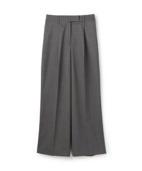 TOMORROWLAND/トゥモローランド ラメグレー タックワイドパンツ 15 グレー 36(9号)