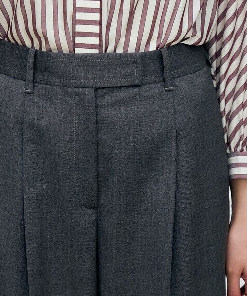 TOMORROWLAND / トゥモローランド その他パンツ | ラメグレー タックワイドパンツ | 詳細6