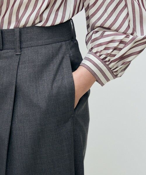 TOMORROWLAND / トゥモローランド その他パンツ | ラメグレー タックワイドパンツ | 詳細8