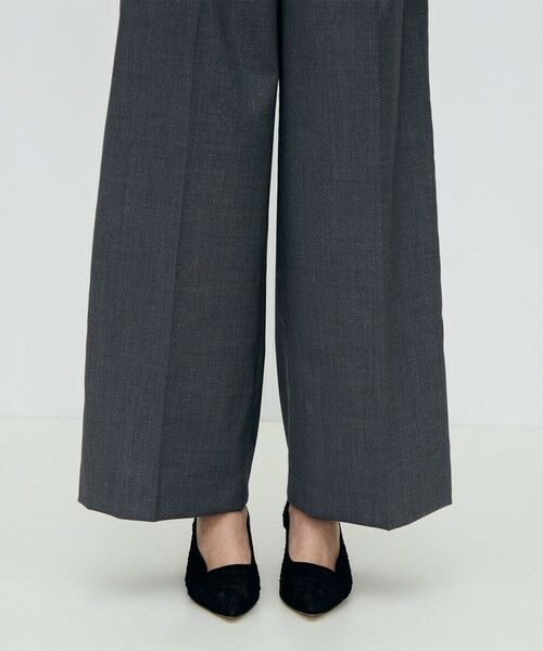 TOMORROWLAND / トゥモローランド その他パンツ | ラメグレー タックワイドパンツ | 詳細9