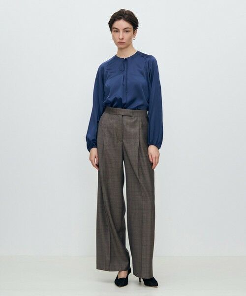 TOMORROWLAND / トゥモローランド その他パンツ | 365 GLEN CHECK タックワイドパンツ | 詳細2