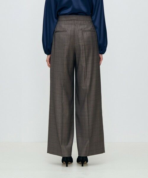 TOMORROWLAND / トゥモローランド その他パンツ | 365 GLEN CHECK タックワイドパンツ | 詳細5