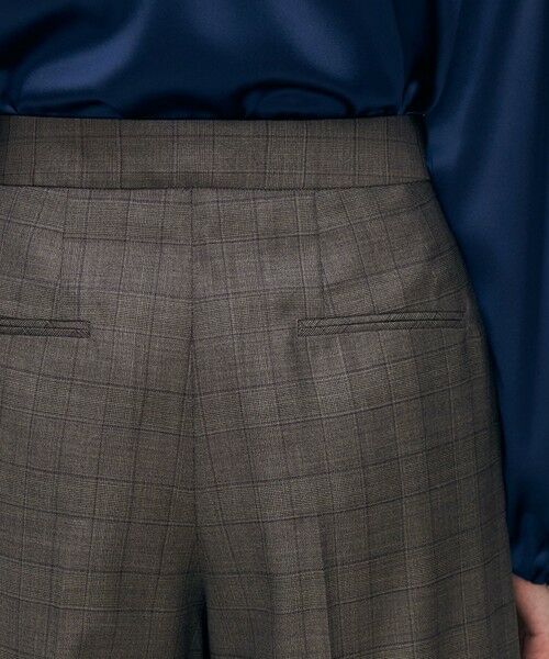 TOMORROWLAND / トゥモローランド その他パンツ | 365 GLEN CHECK タックワイドパンツ | 詳細7