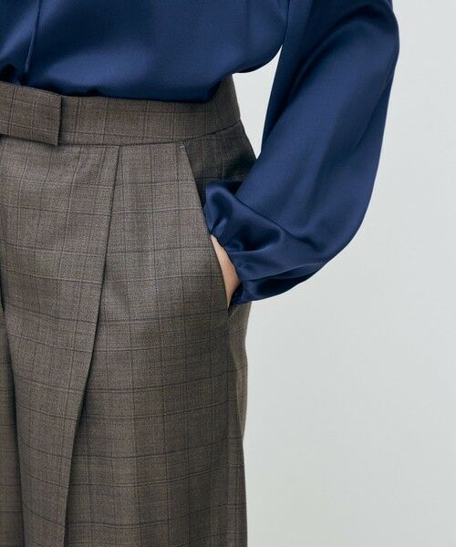 TOMORROWLAND / トゥモローランド その他パンツ | 365 GLEN CHECK タックワイドパンツ | 詳細8