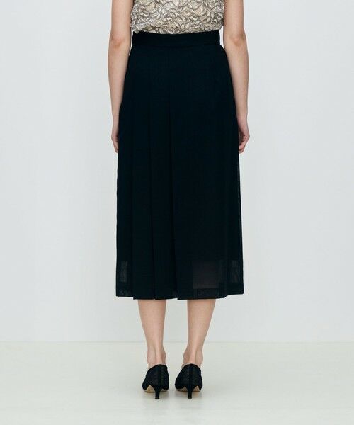 TOMORROWLAND / トゥモローランド ミニ・ひざ丈スカート | クリアーボイル アシンメトリープリーツスカート | 詳細4