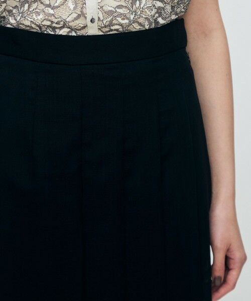 TOMORROWLAND / トゥモローランド ミニ・ひざ丈スカート | クリアーボイル アシンメトリープリーツスカート | 詳細5